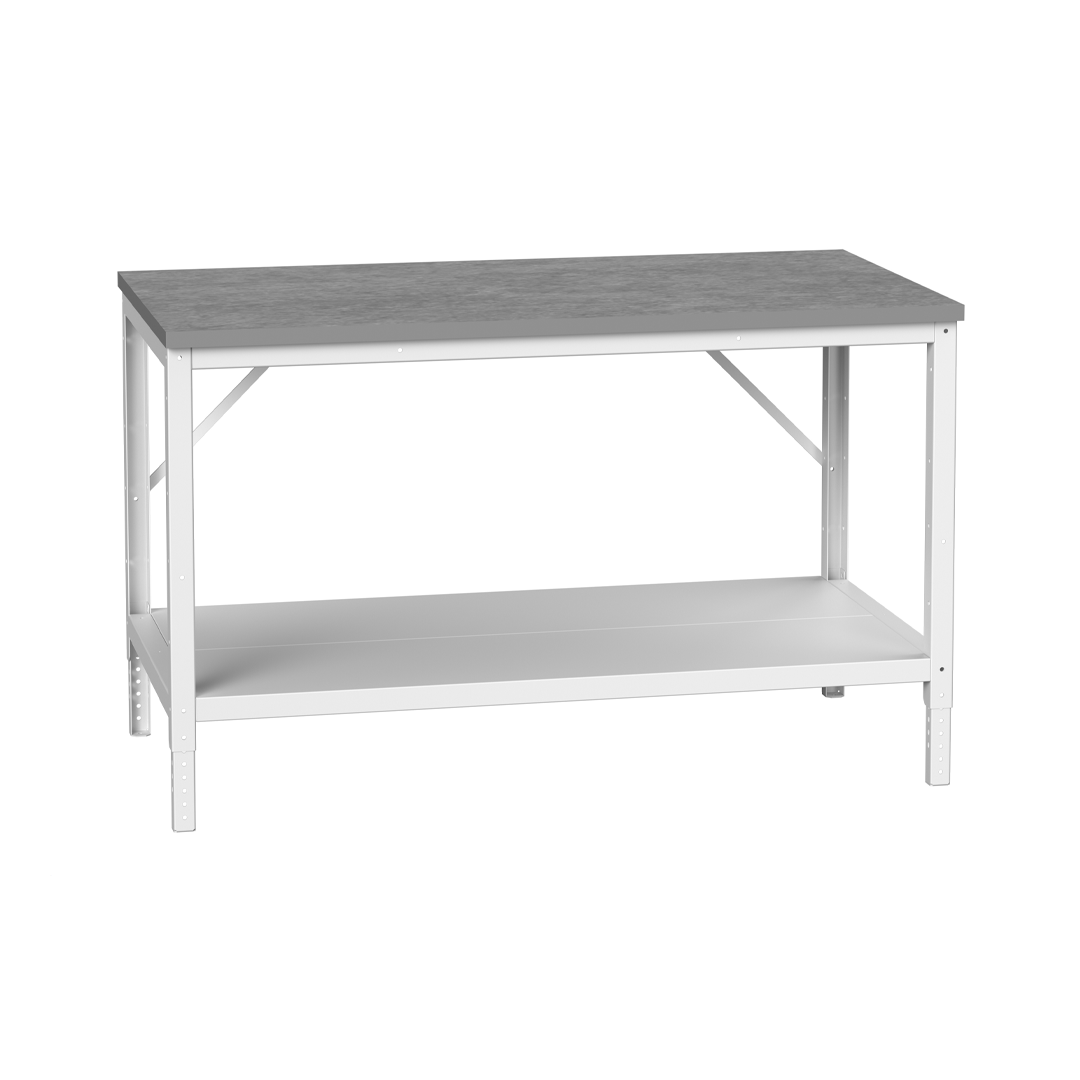 1500mm X 800mm ESD Worktop Full Depth Shelf Verso Bench (Bott)