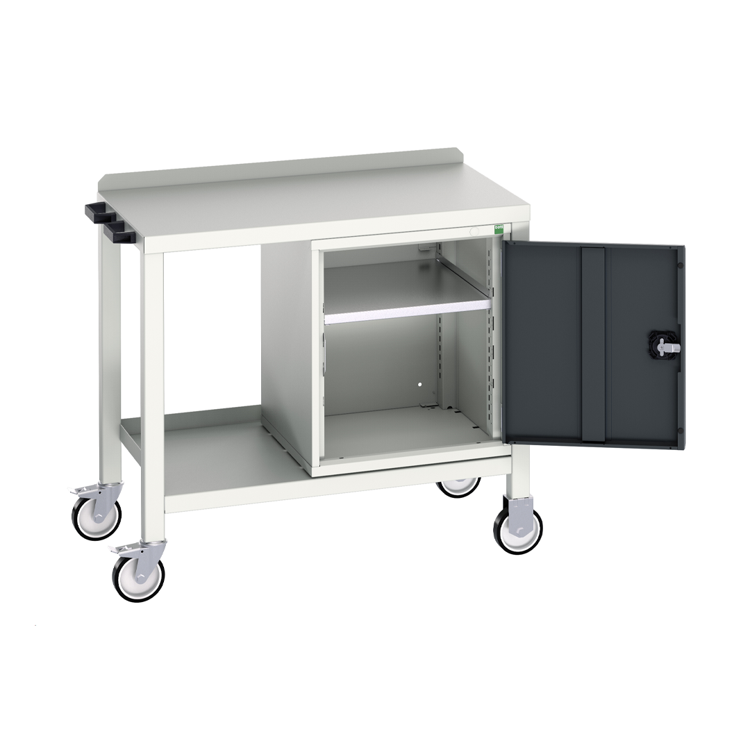 Anthracite Grey Verso Bench With Cupboard 1000mm (w) x 600mm (d) x 910mm (h) (Bott)