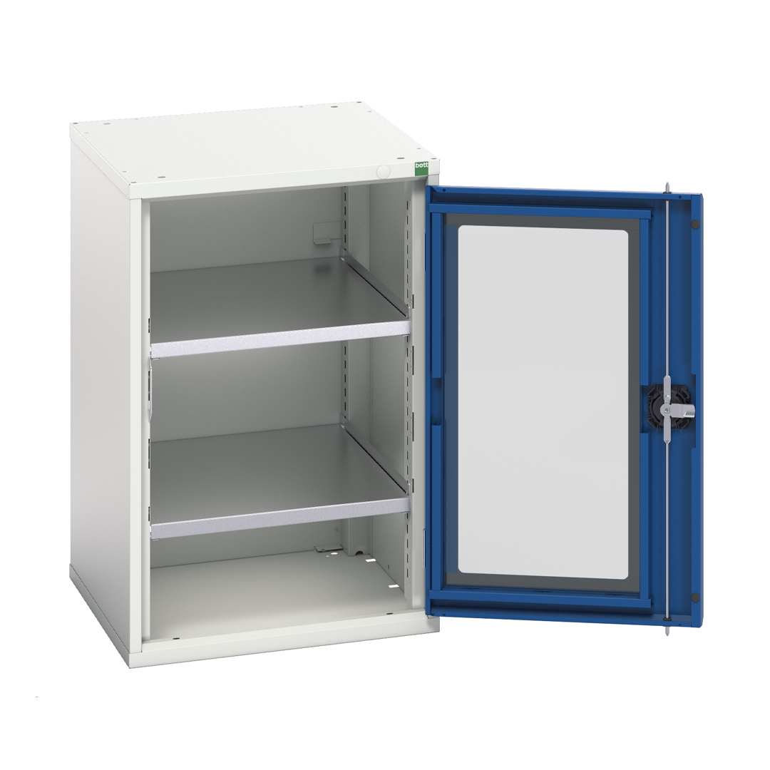 Gentian Blue 525mm Wide x 550mm Deep x 800mm High Verso Window Door Cupboard (Bott)]