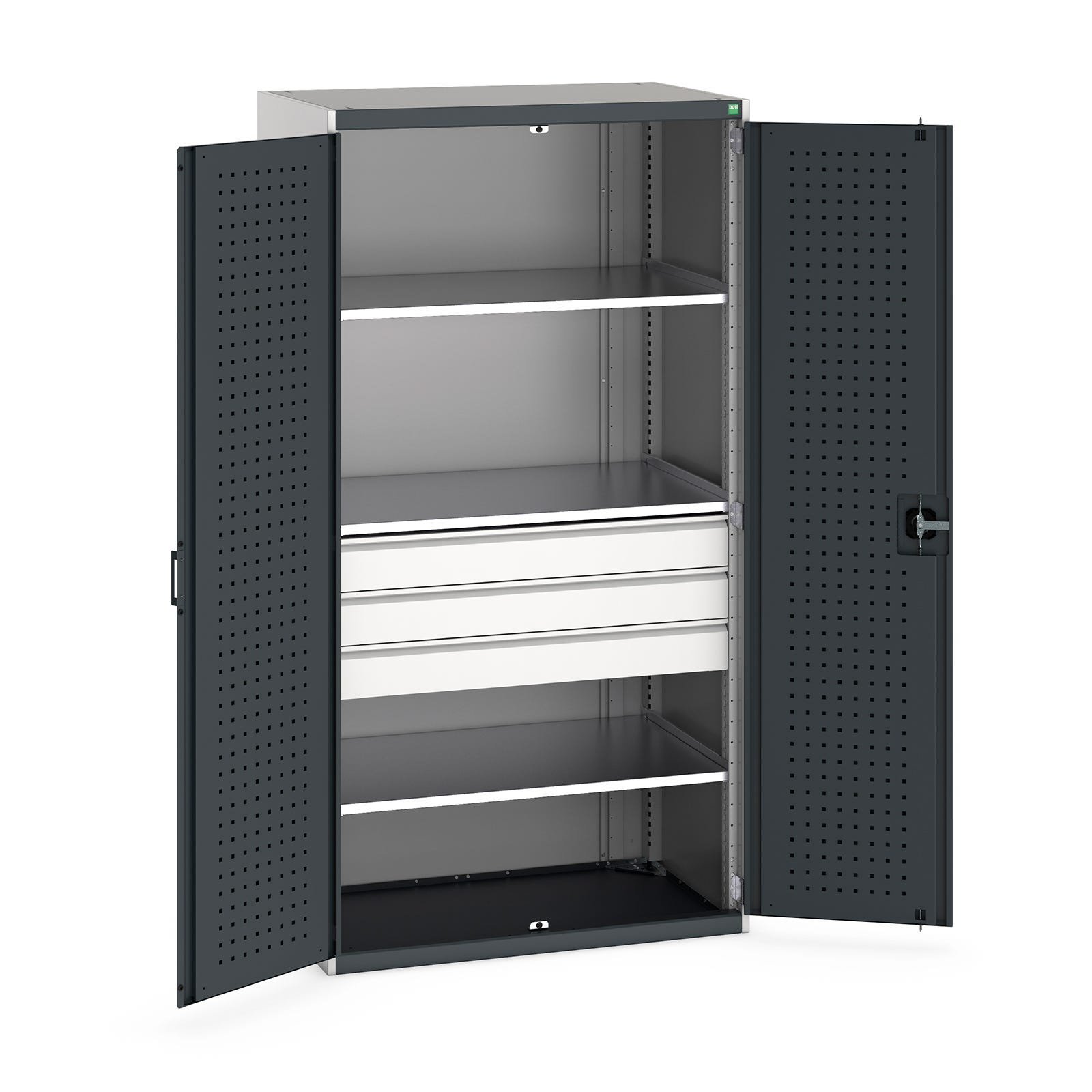 1050mm (w) x 2000mm (d) Kitted Bott Cubio Cupboard (Anthracite Grey) - 40021109.19V