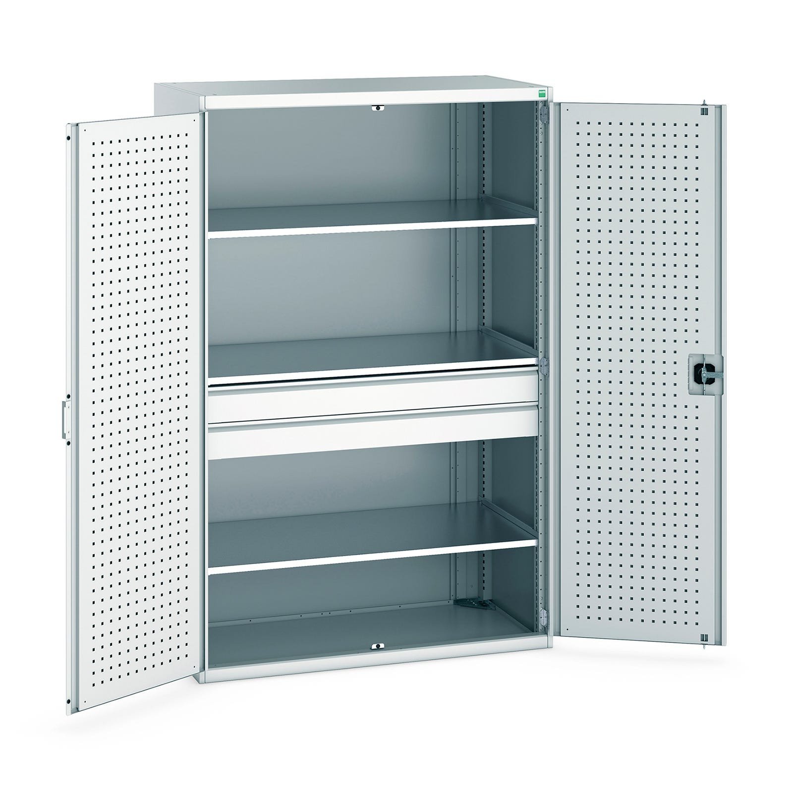 1300mm (w) x 2000mm (d) Kitted Bott Cubio Cupboard (Light Grey) - 40022139.16V