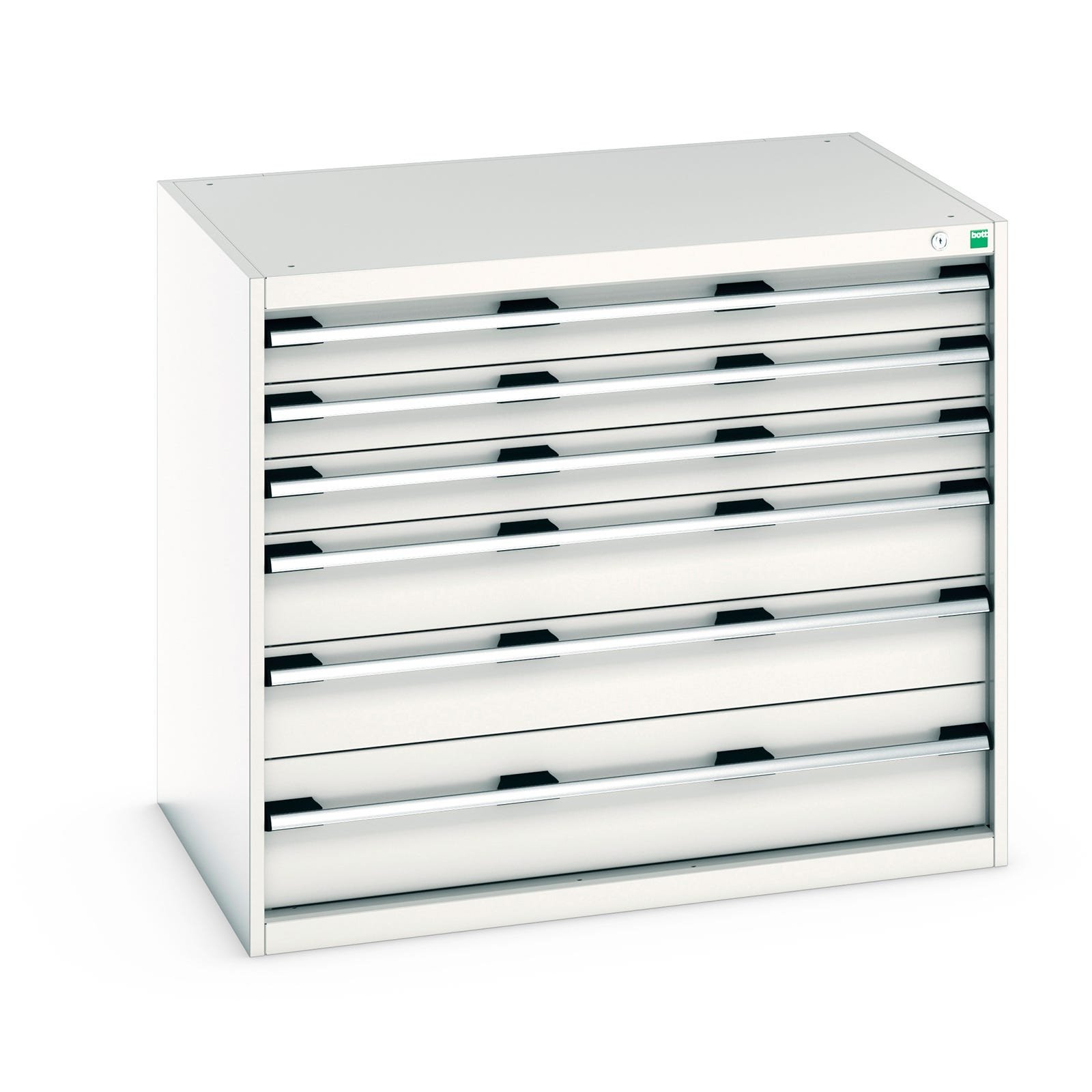 1050mm (w) x 900mm (h) x 750 (d) Bott Cubio Cabinet (Light Grey) - 40029103.16V