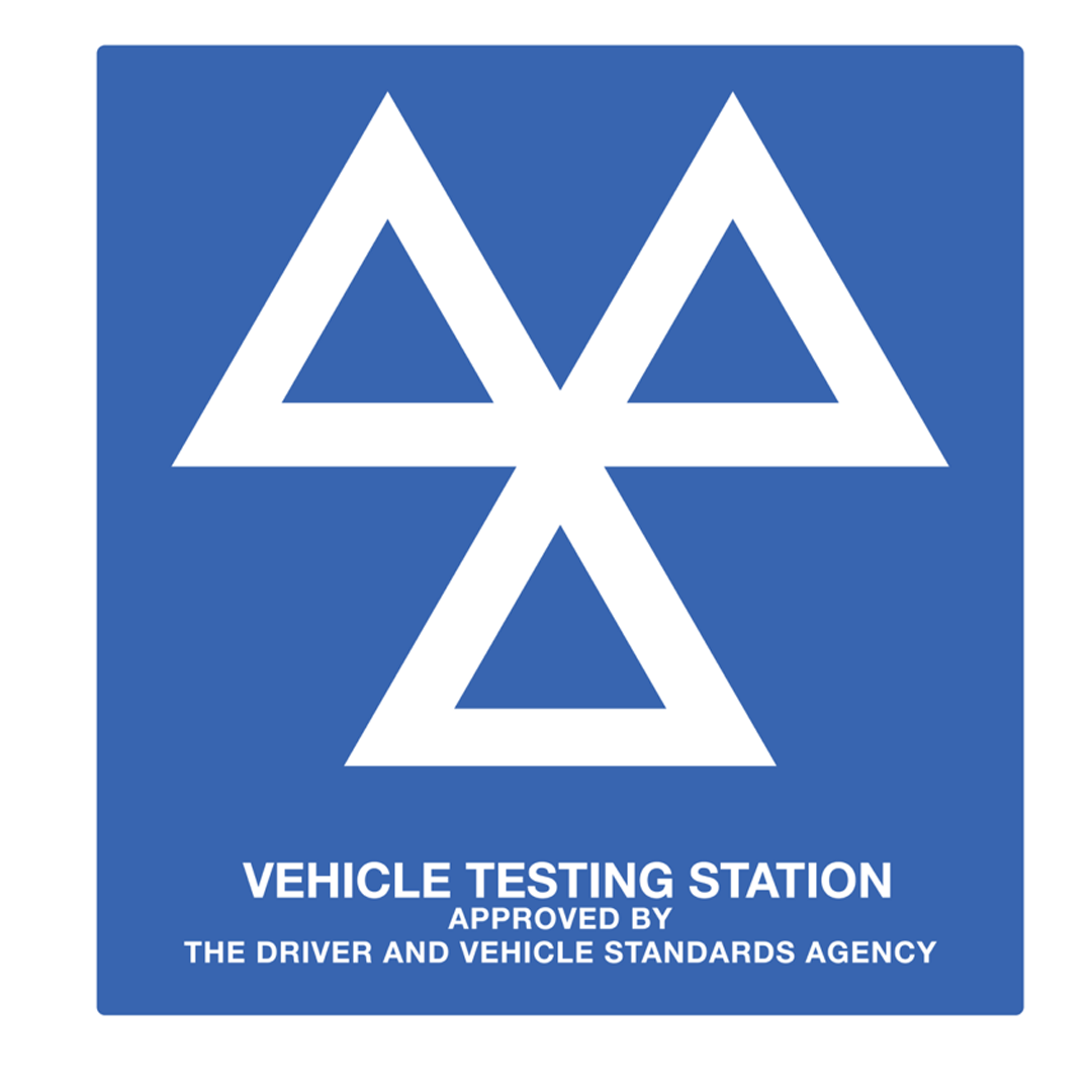 Rigid Plastic MOT Testing Station Safety Sign - 10 Pack (Sealey)