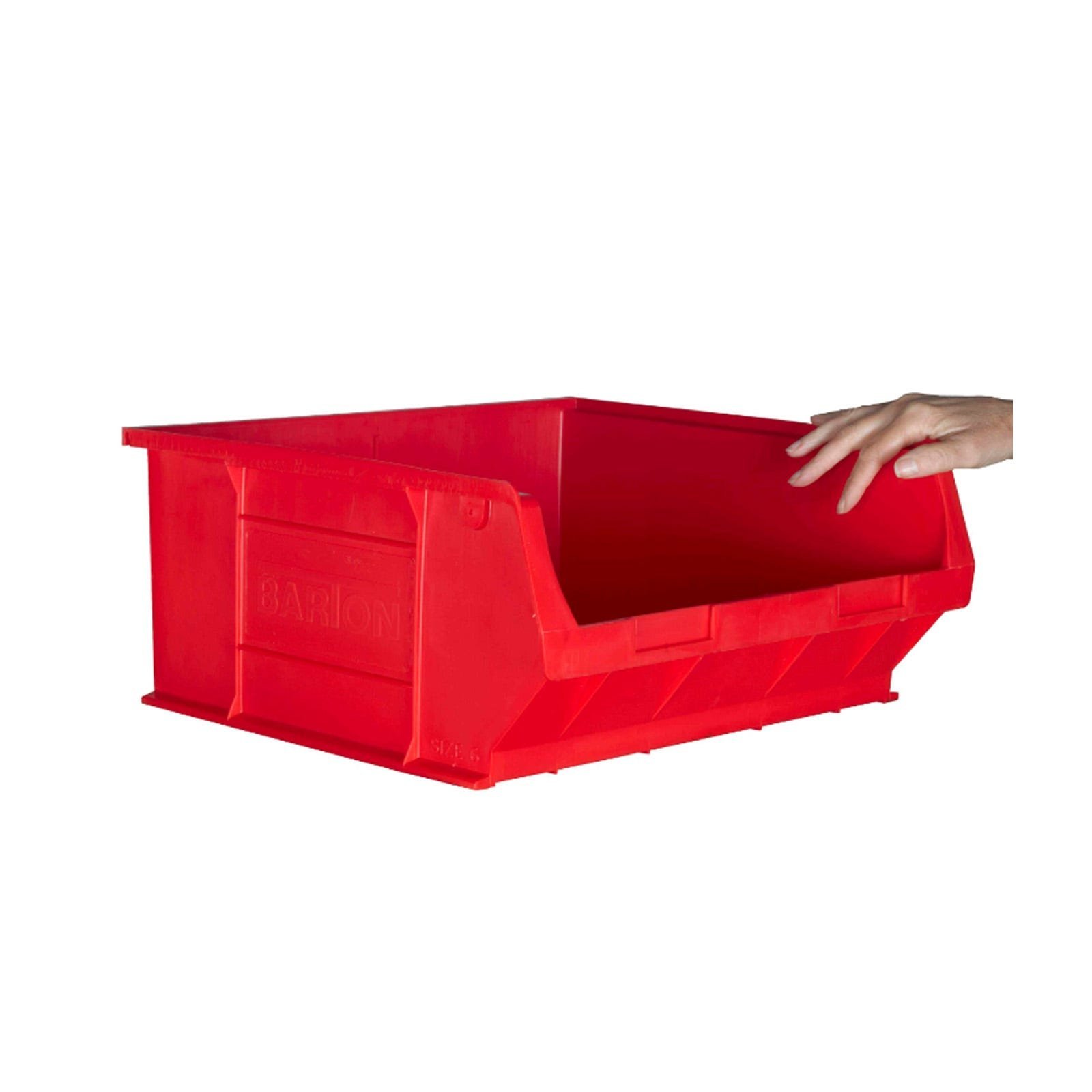 Topstore Bin Containers TC6 Red - Pack of 5 (Cutwel Pro)